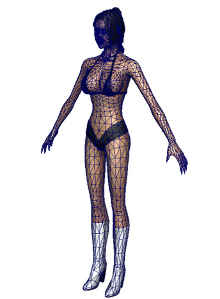 woman lady 3d max - Elexis by hunterkrech
