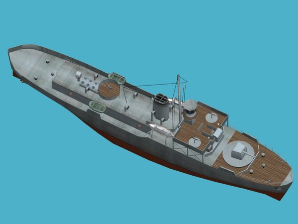 3ds max flower class corvettes - HMS Flower class corvette... by FangioDesign