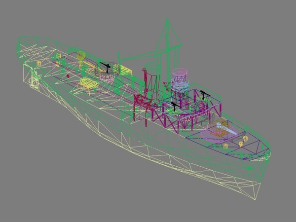 3ds max flower class corvettes - HMS Flower class corvette... by FangioDesign
