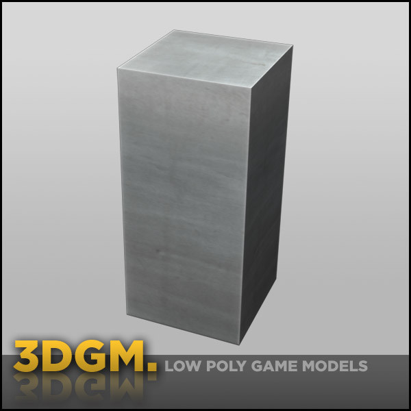 3d obj garbage bin - bin modern 3DGM by 3D Game Models