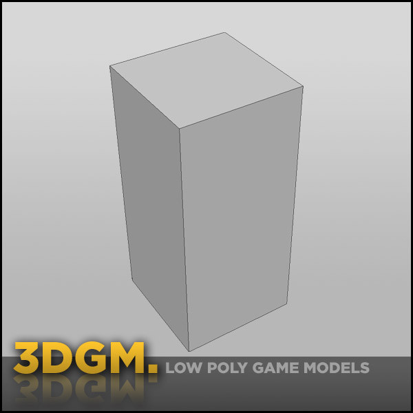 3d obj garbage bin - bin modern 3DGM by 3D Game Models