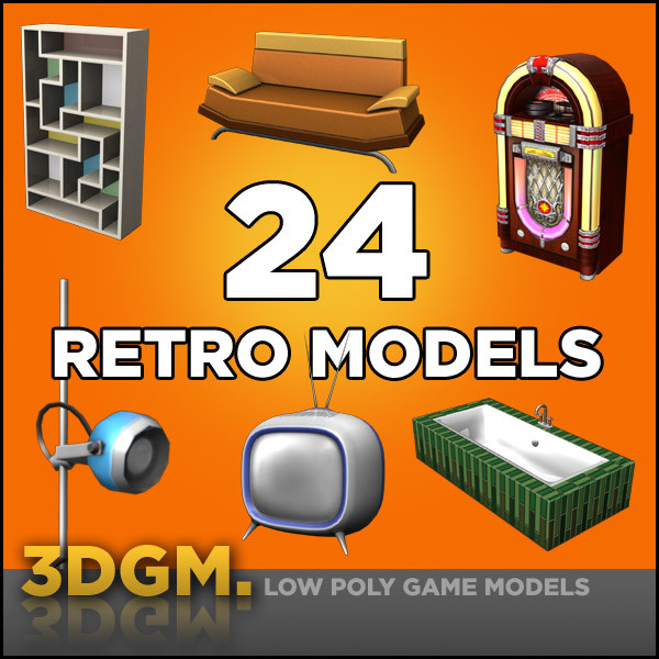 retro 3dgm 3d obj - Retro collection 3DGM by 3D Game Models