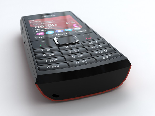 nokia x2-02 3d 3ds - Nokia X2-02 by cgmobile02