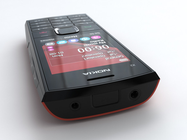 nokia x2-02 3d 3ds - Nokia X2-02 by cgmobile02