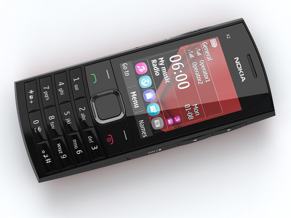 nokia x2-02 3d 3ds - Nokia X2-02 by cgmobile02