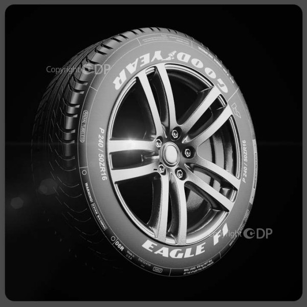 rim tyre tire 3d 3ds - Tyre by SanjeewaDP