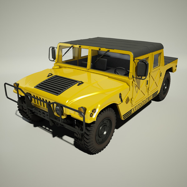 hummer h1 3d model - Hummer H1 by Render Steel