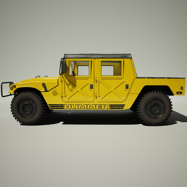 hummer h1 3d model - Hummer H1 by Render Steel