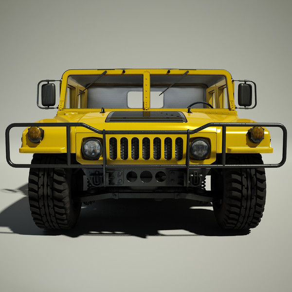 hummer h1 3d model - Hummer H1 by Render Steel