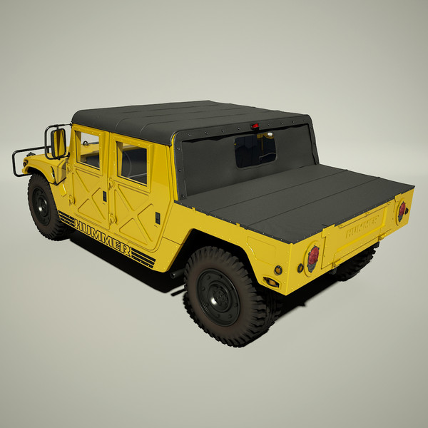 hummer h1 3d model - Hummer H1 by Render Steel