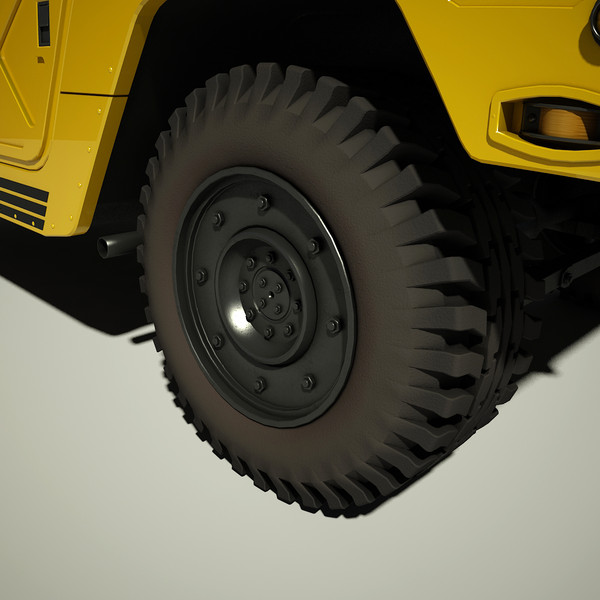 hummer h1 3d model - Hummer H1 by Render Steel