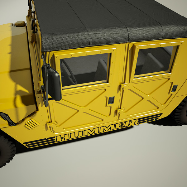 hummer h1 3d model - Hummer H1 by Render Steel
