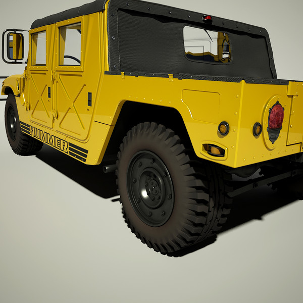 hummer h1 3d model - Hummer H1 by Render Steel