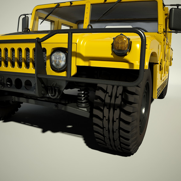 hummer h1 3d model - Hummer H1 by Render Steel