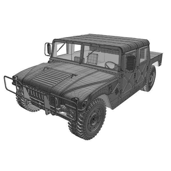 hummer h1 3d model - Hummer H1 by Render Steel