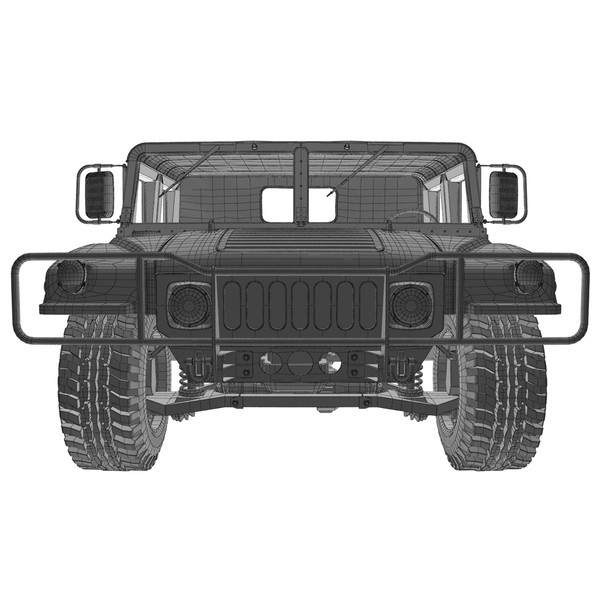 hummer h1 3d model - Hummer H1 by Render Steel