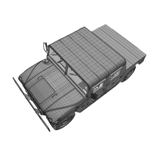 hummer h1 3d model - Hummer H1 by Render Steel