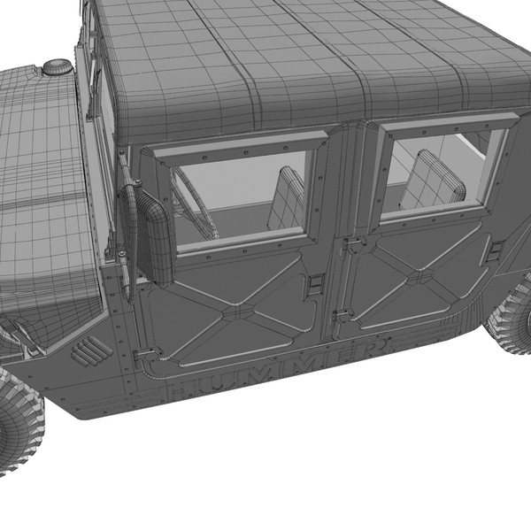 hummer h1 3d model - Hummer H1 by Render Steel