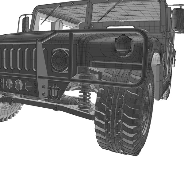 hummer h1 3d model - Hummer H1 by Render Steel