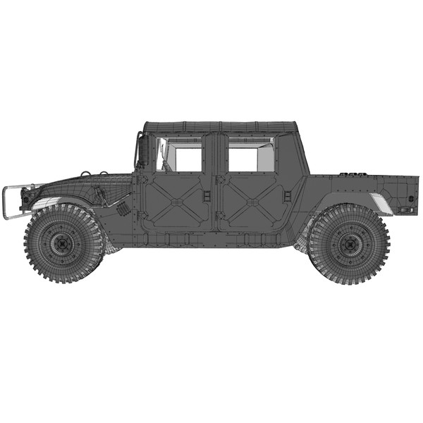 3d hummer h1 military model - Hummer H1 Military by Render Steel