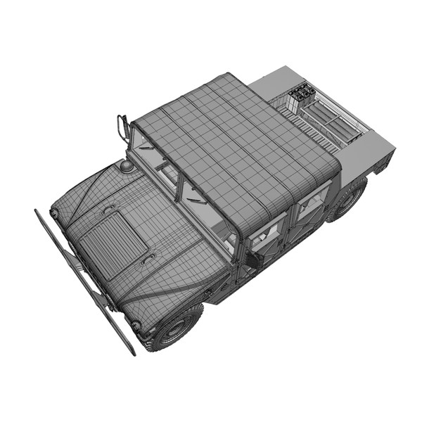 3d hummer h1 military model - Hummer H1 Military by Render Steel
