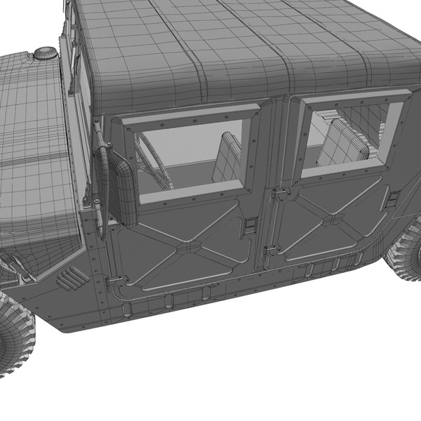 3d hummer h1 military model - Hummer H1 Military by Render Steel