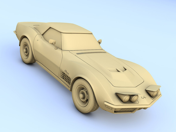 chevrolet c3 corvette zr1 max - Chevrolet Corvette Stingray C3 (1971) by TiRex3D