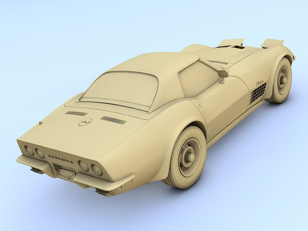 chevrolet c3 corvette zr1 max - Chevrolet Corvette Stingray C3 (1971) by TiRex3D