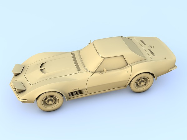 chevrolet c3 corvette zr1 max - Chevrolet Corvette Stingray C3 (1971) by TiRex3D
