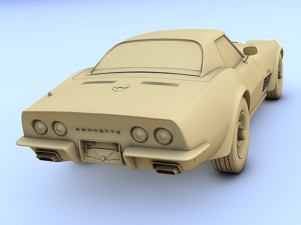 chevrolet c3 corvette zr1 max - Chevrolet Corvette Stingray C3 (1971) by TiRex3D