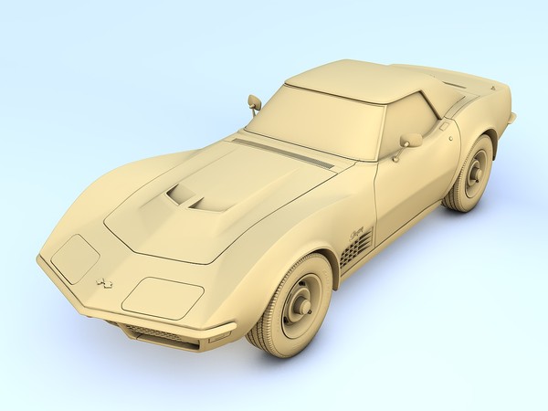 chevrolet c3 corvette zr1 max - Chevrolet Corvette Stingray C3 (1971) by TiRex3D