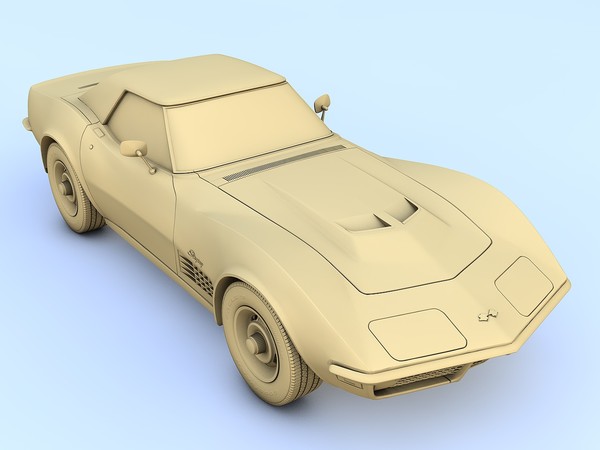 chevrolet c3 corvette zr1 max - Chevrolet Corvette Stingray C3 (1971) by TiRex3D
