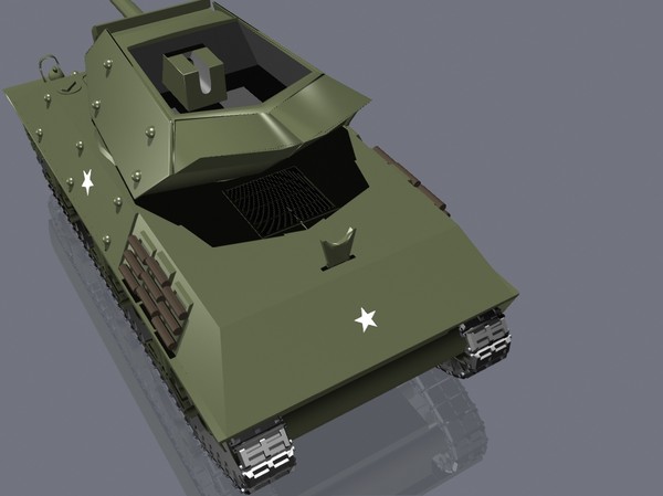 3d model m10 wolverine tank destroyer - M10 Wolverine by jhthomas512