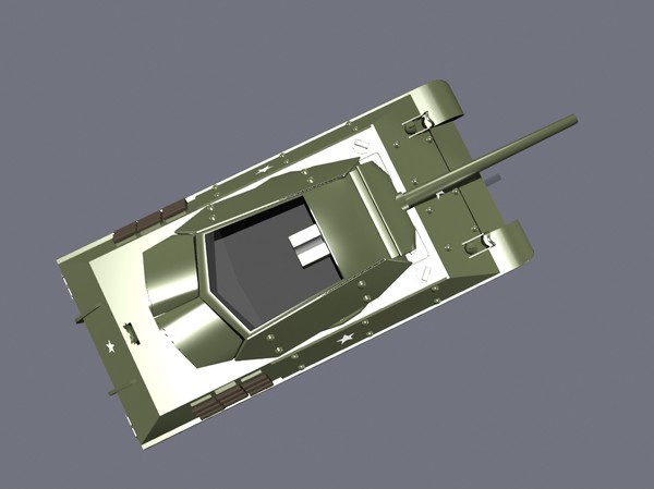 3d model m10 wolverine tank destroyer - M10 Wolverine by jhthomas512