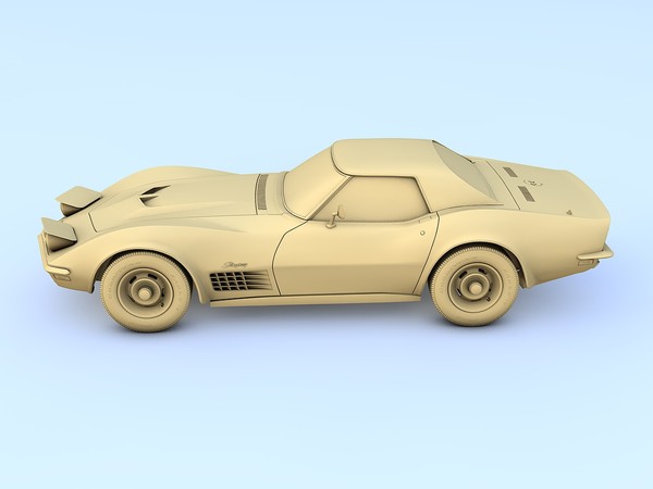 chevrolet c3 corvette zr1 max - Chevrolet Corvette Stingray C3 (1971) by TiRex3D