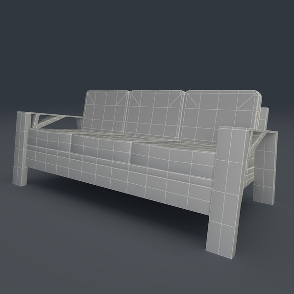 3d model of sofa design - Sofa Carpenter by mindFreeArtist