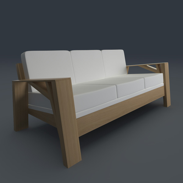 3d model of sofa design - Sofa Carpenter by mindFreeArtist