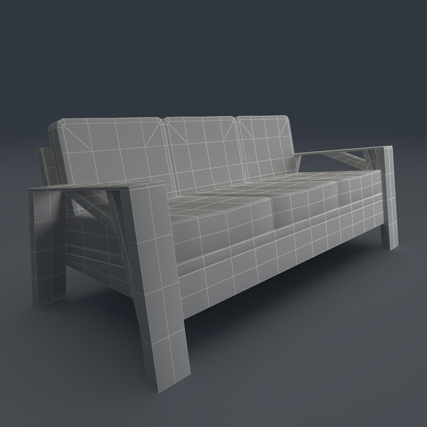 3d model of sofa design - Sofa Carpenter by mindFreeArtist