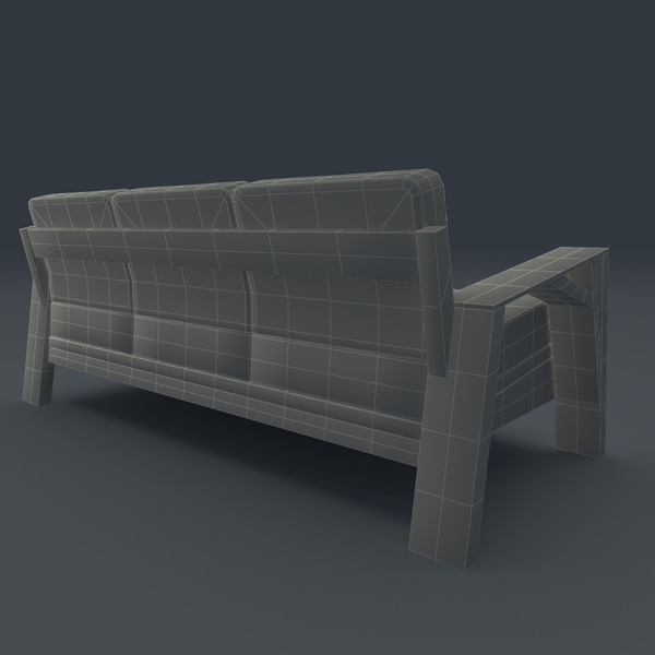 3d model of sofa design - Sofa Carpenter by mindFreeArtist