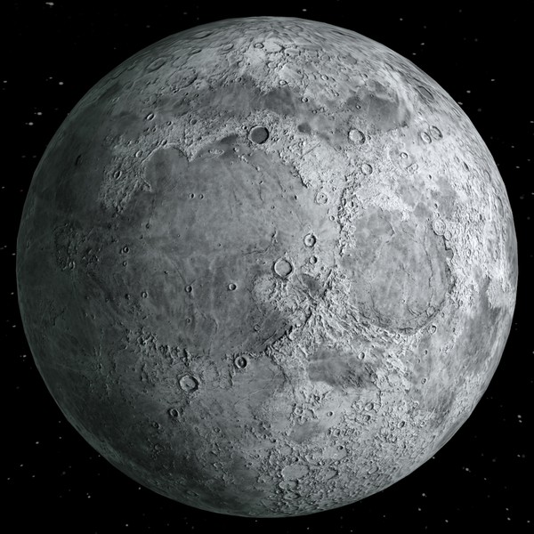 realistic star 3d 3ds - Moon by 3DUniverse Pro