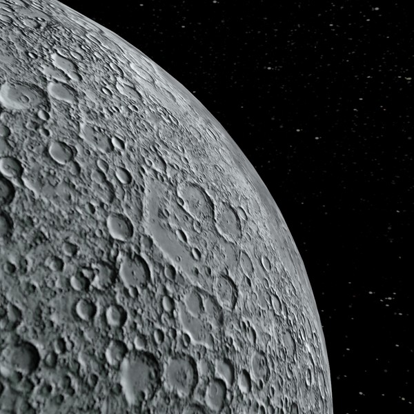 realistic star 3d 3ds - Moon by 3DUniverse Pro
