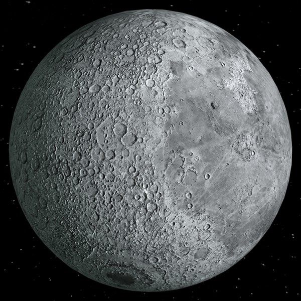 realistic star 3d 3ds - Moon by 3DUniverse Pro
