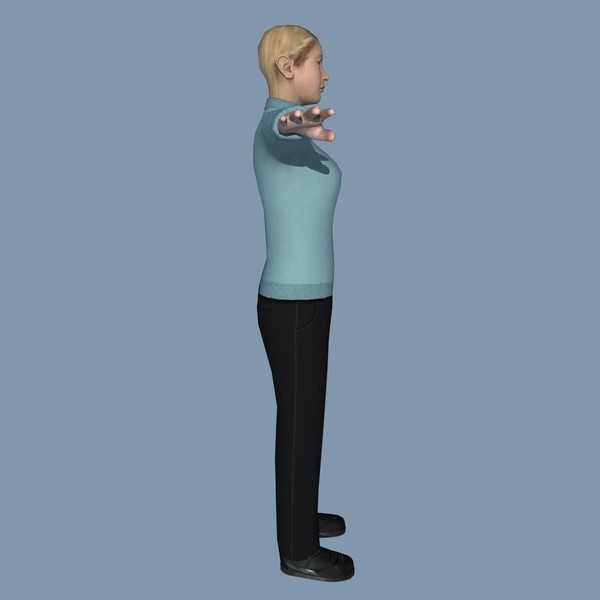 casual female 2 body 3d model - Casual Female 2 by ignisfatuus