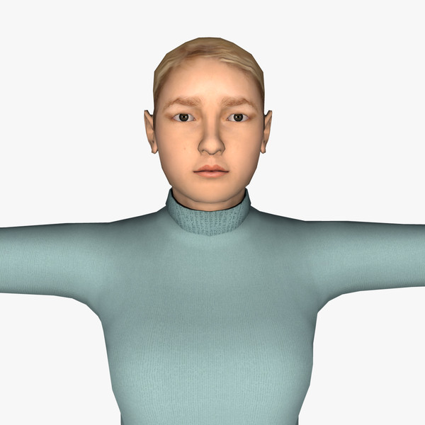 casual female 2 body 3d model - Casual Female 2 by ignisfatuus