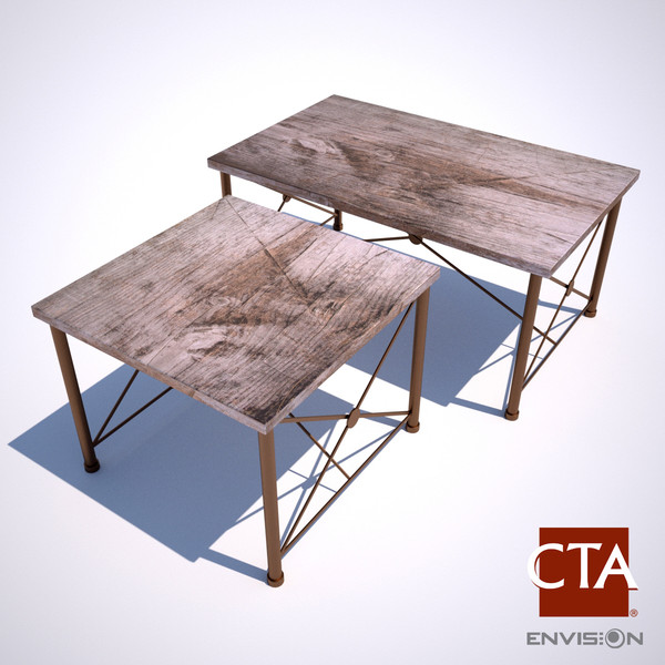 modern coffee dining table 3d model - Coffee Dining Table by CTA AE