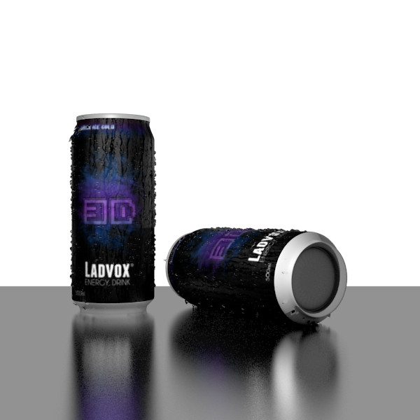 3ds max realistic soda - Icy soda can by Ladvox