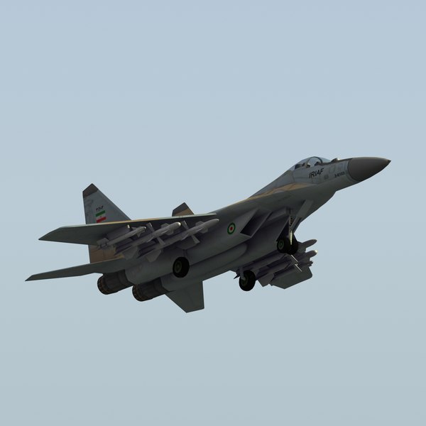 maya iranian mig29 fulcrum mig - Mig29 Fulcrum IRIAF LW by ES3DStudios