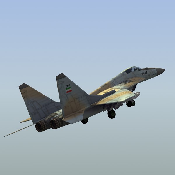 maya iranian mig29 fulcrum mig - Mig29 Fulcrum IRIAF LW by ES3DStudios