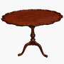 3ds max piecrust table wood
