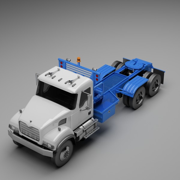 winch truck frame width 3d ma - Winch Truck Frame Width Tailroller by Dsmodels